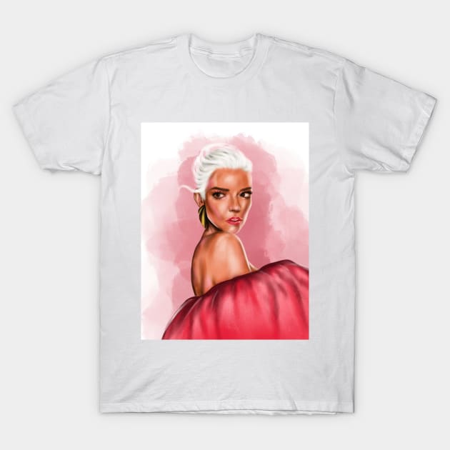 Anya Taylor-Joy T-Shirt by Svetlana Pelin